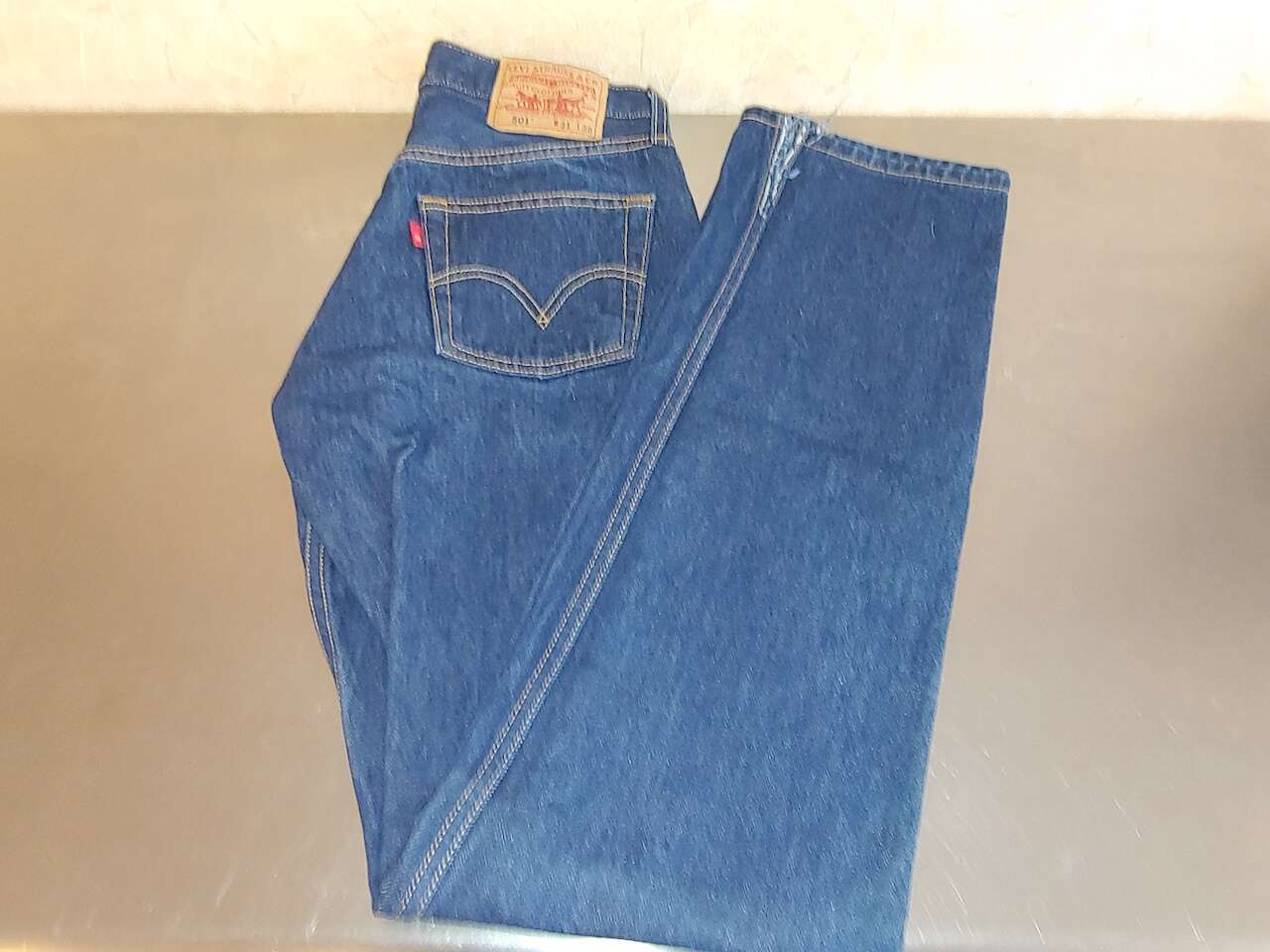 31 X 38 BUTTON FLY ** 501 ** INDIGO LEVI’S that are just as Clean as a Whistle..................! RARE - VINTAGE - EPIC - HOT