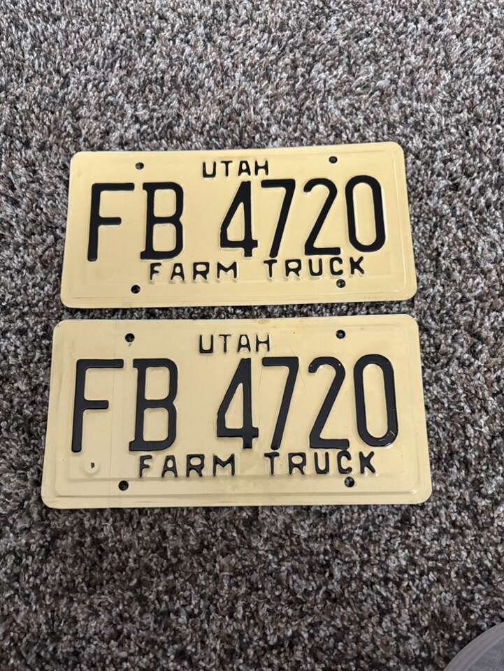 New Pair Vintage License Plates