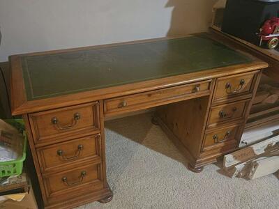 Sligh Holland Michigan Antique Wooden Desk