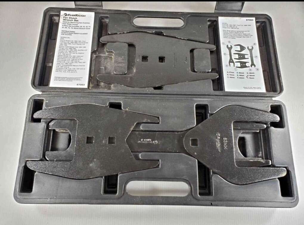 EverTough 9-Piece Set in case Fan Clutch Wrench