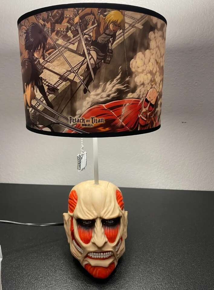 Awesome Table Lamp Attack on Titan