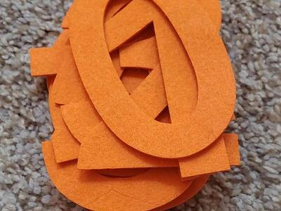 Felt letters/numbers