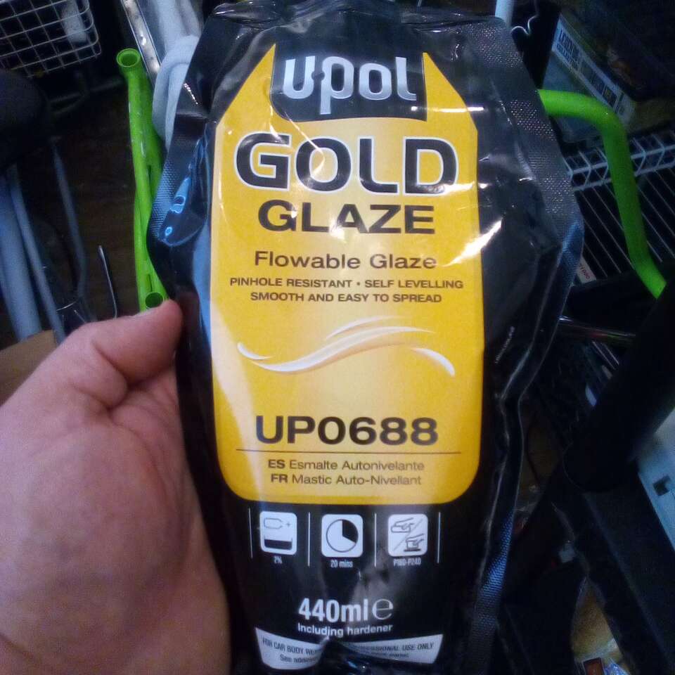 Upol gold finishing glaze Bondo body filler