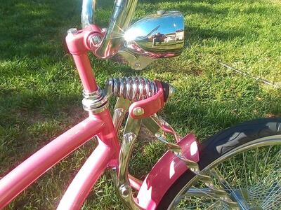 LED bullet headlight for lowrider bike bicycle-all chrome