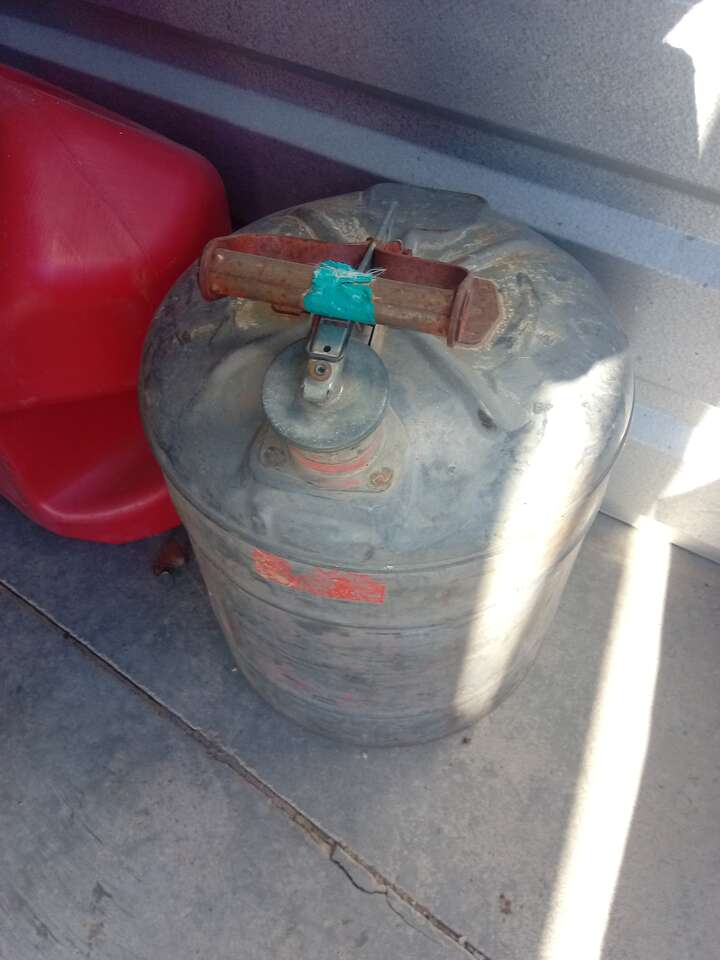 Vintage gas can Great for vehicle restoration or rat rod or lawn art