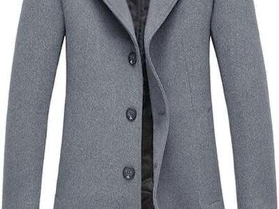 Coat Urban Classics Unisex Size S/M Gray Color.Long coat