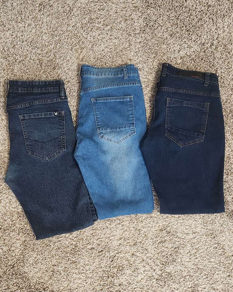 Selling Pants Men Blue and Black Jeans Slim Fit / Skinny Pre-owned
