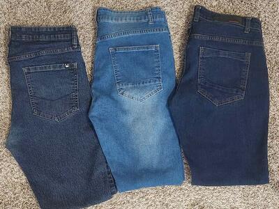 Selling Pants Men Blue and Black Jeans Slim Fit / Skinny Pre-owned