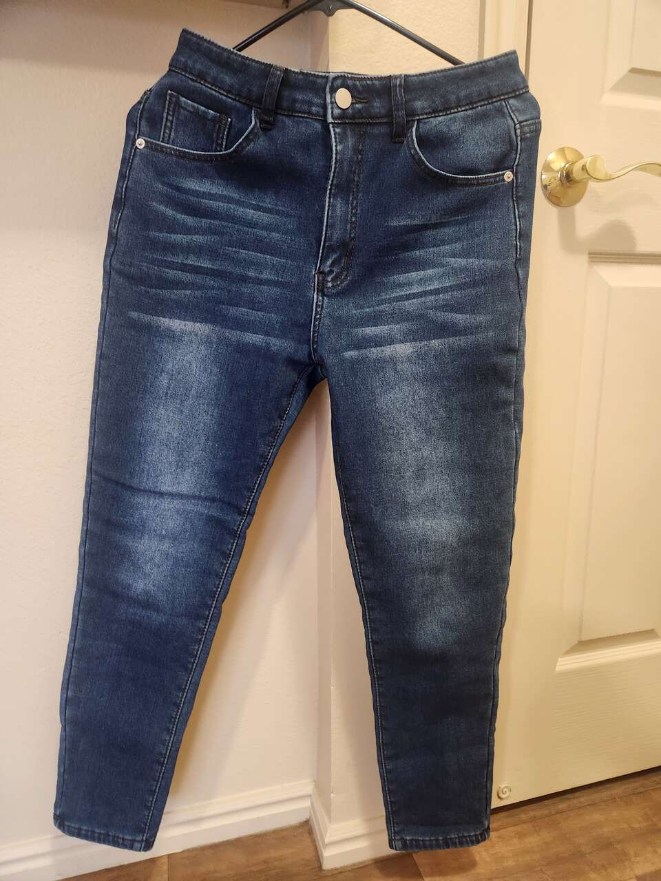 WINTER JEANS WITH INTERNAL FLEECE FIBER FOR WINTER