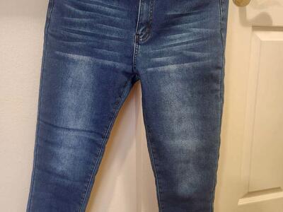 WINTER JEANS WITH INTERNAL FLEECE FIBER FOR WINTER