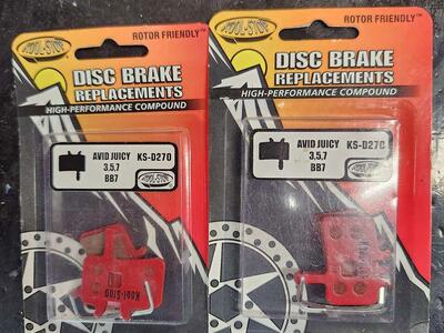 Disc brake pads for Avid BB7s