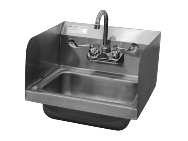 New Hand Sink w/ Side Splash 18 Gauge 304 Stainless steel