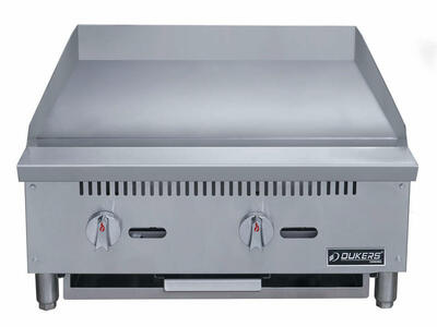24'' Griddle w/ 2 Burners DCGM24 (20IN Depth, 3/4IN Thick) 1 year full warranty