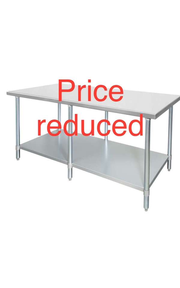 More than 100 new stainless steel tables all size, Heavy Duty 16 and 18 gauge 25% OFF