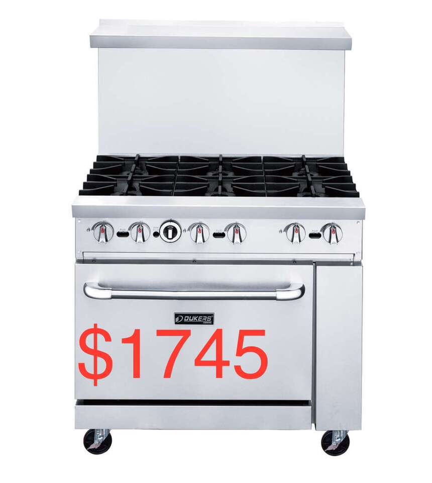 *hot amazing discounts!** 6 Burner, Full size oven N or LP gas BLACK FRIDAY SALE $1700Gas.1 year warranty
