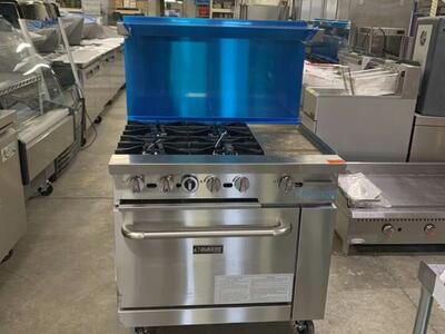 New Range 36'' with 4 Open Burner and 12 Griddle natural or propane,36''WX31.5''X36''H