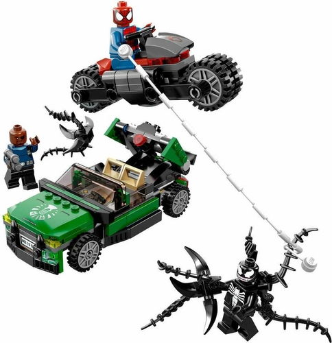 Spiderman lego top car chase