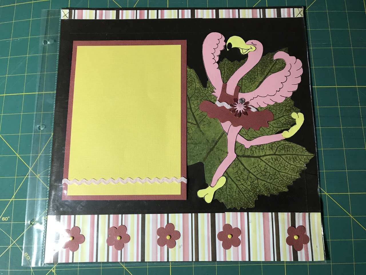 PICK From the Following: 12in x 12in Scrapbook Pre-made Hand Pieced Pages, All New Materials $8.00 each