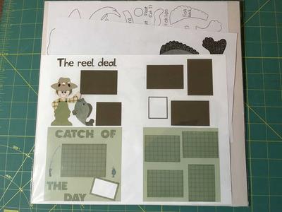 The Reel Deal or Catch of The Day 2 - 12” x 12” Scrapbook Pages per kit, New