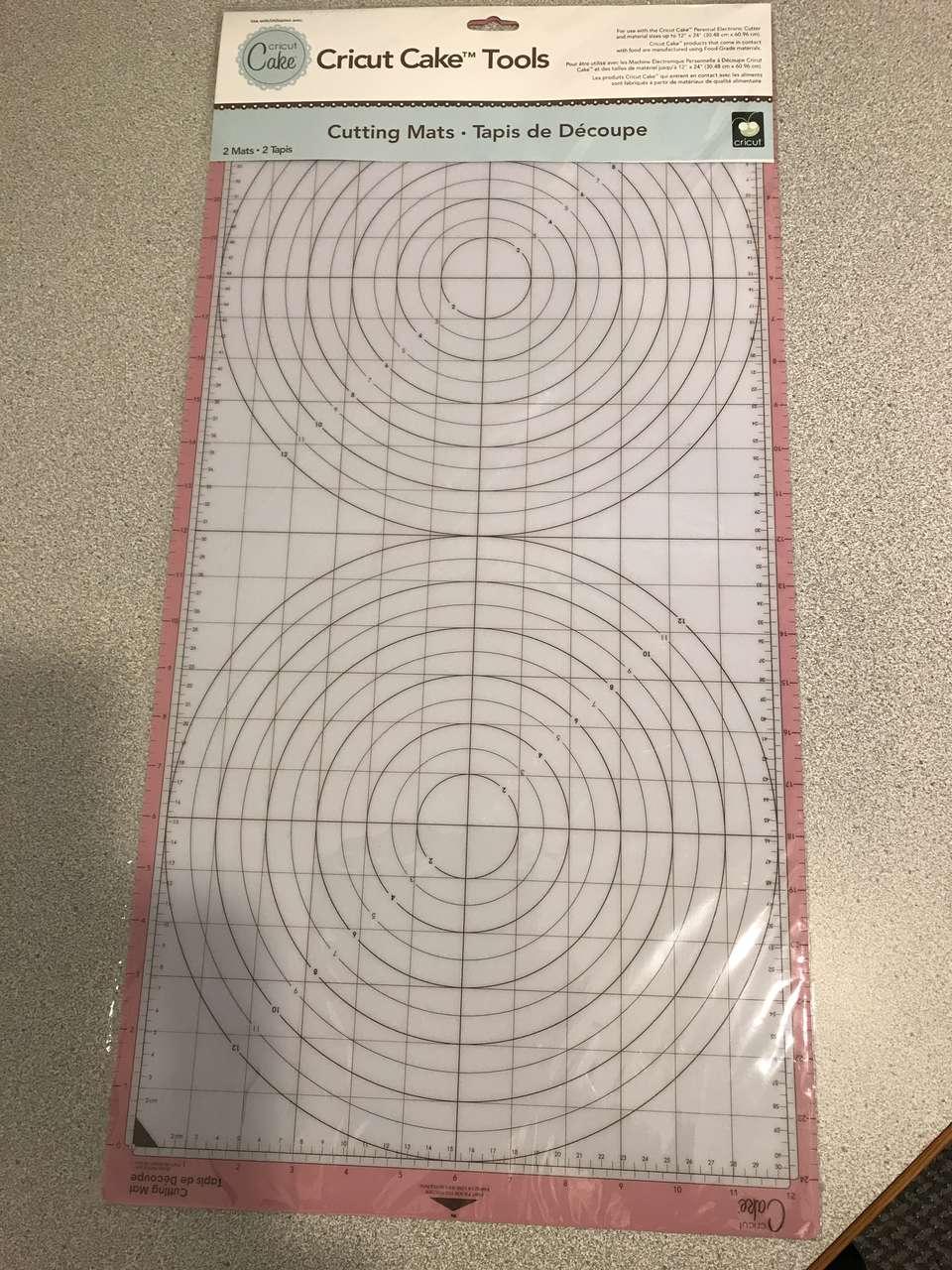 Cricut Cake Tools Cutting Mats 12”x24”, 2 mats in each package, NIP