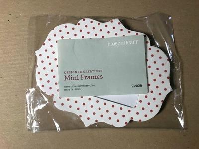 Close To My Heart Mini Frames or Foundry Frames, New