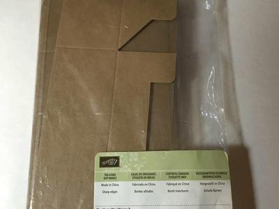 Stampin Up Tag a Bag Gift Boxes, Qty 8, 6 7/8 in x 2 1/8 in x 2 1/2 in, New or