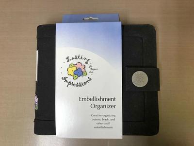Lasting Impressions Embellishment Organizer, New, 7-1/2in x 6-1/2in when closed
