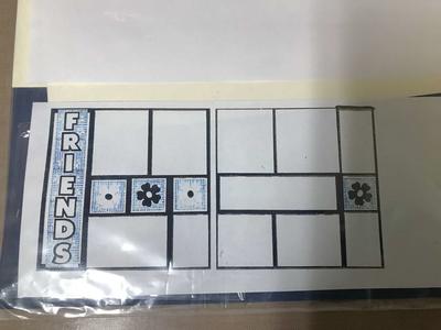 Friends 12” x 12” Scrapbooking Kit, 2 Pages, Paper Piecing, NIP