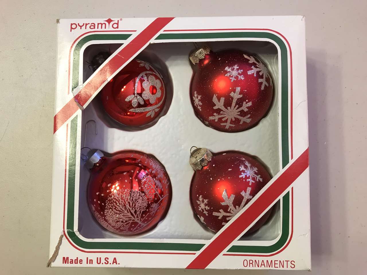 Vintage Hand Decorated, Hand Blown Glass Ornaments and other Christmas Tree Ornaments