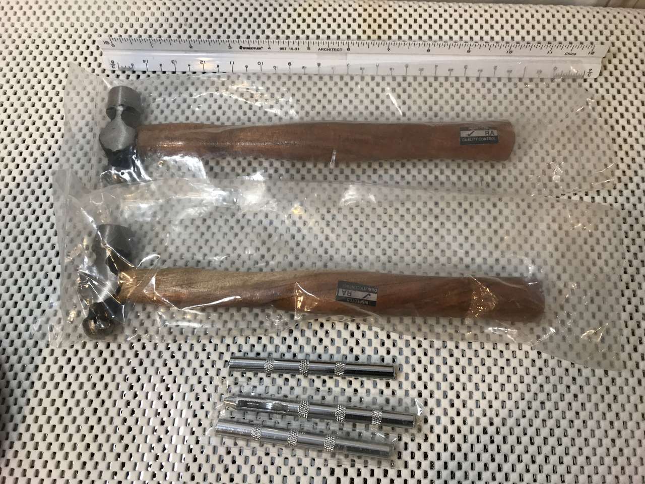 Ball Peen Hammer, 2 Available, 3 Eyelet Setters, all new