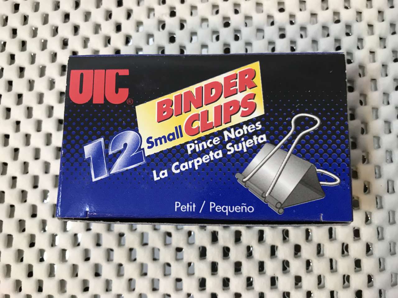 OIC Package of 12 - 3/4in Binder Small Clips Black, Or Paper Clips or Hole Punch or