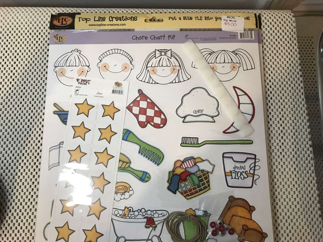 Chore Chart Kit by Top Line Creations, NIP