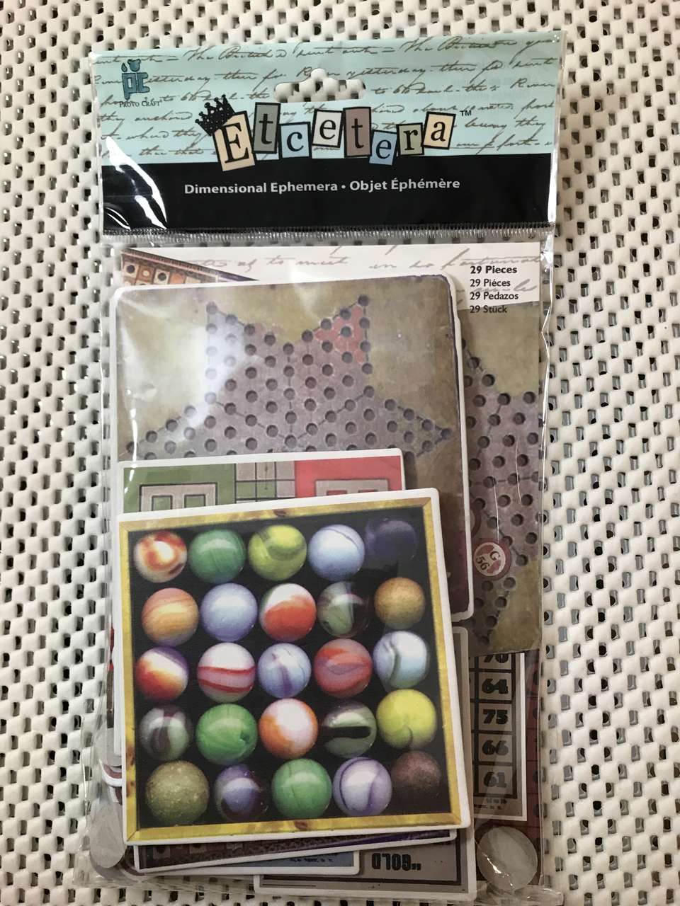 CHOOSE Dimensional Ephemera Chipboard Scrapbook Set, Shiny White Embossed Surface, 32 pieces or