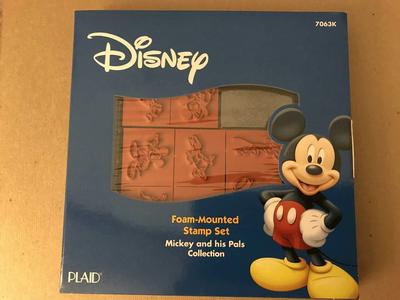Mickey and his Pals Foam-Mounted Stamp Set of 8 Disney, All Night Media, New