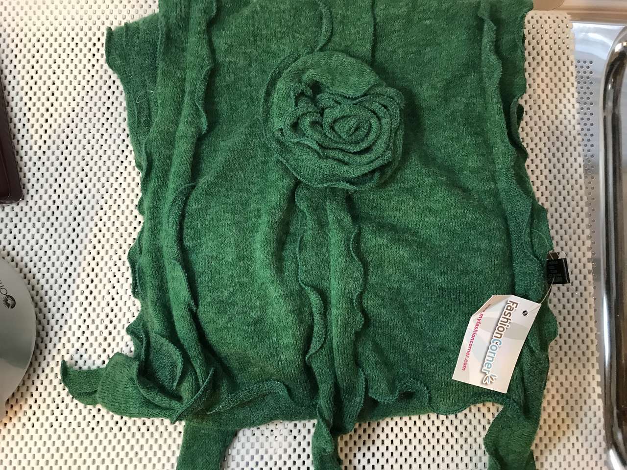 Neck Scarf, Green 64in L (not counting the fringe) x 12in W, New, Cranberry/Black, PICK 1 or More