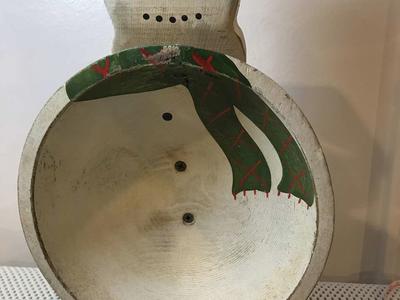 Snowman Treat Bowl 13 1/2” Tall, use for Candy or Decoration