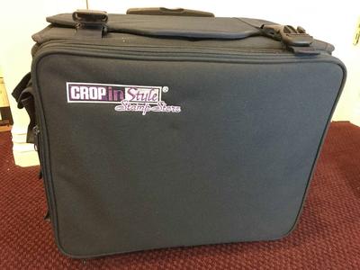 Crop In Style Stamp Store Wheeled Rolling Tote With 5 Purple Pull Drawers or Crop In Style Artist Tote