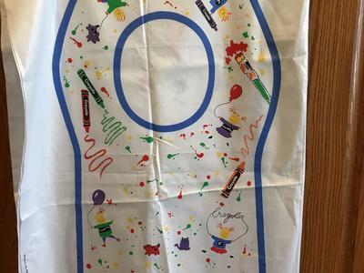 Crayola Kids DIY Apron Smock Fabric Panels Uncut Patterns, Wamsutta OTC, Binney and Smith