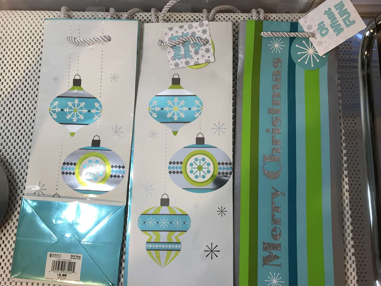 PICK 1 or more of the following: Christmas Gift Bags, Christmas Peel and Stick Gift Tags, New