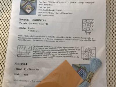 Hand Painted Canvas Countdown to Christmas Club Ornament Kits, New