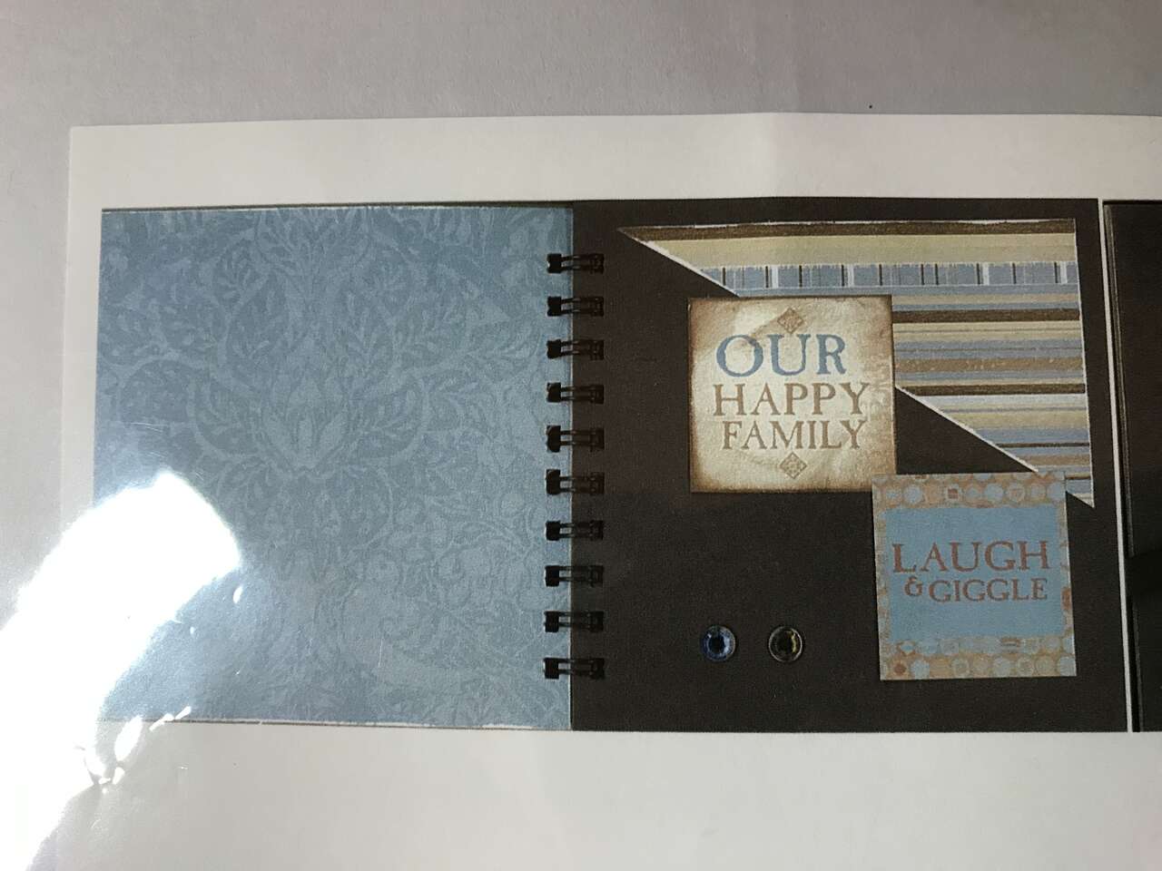 Spiral Bound 14 Pages 6”x6” Family Scrapbook Kit, New