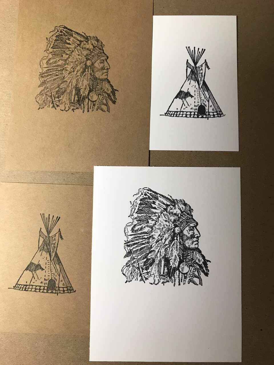 Stampin Up Dream Catcher Stamped Card-stock for Card Making, New