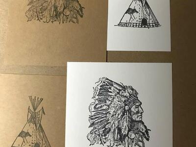 Stampin Up Dream Catcher Stamped Card-stock for Card Making, New