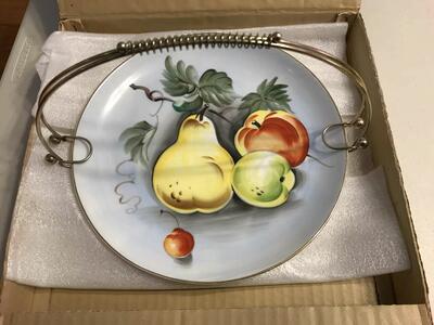 Fruit Decorative Plate 10” NE2765, Wall Hanging or Counter Top Display, Vintage
