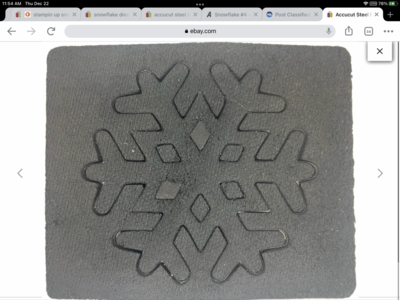 I am Looking for an Accucut Steel Rule Snowflake #4 Die Small. If you have one and want to sell let me know.
