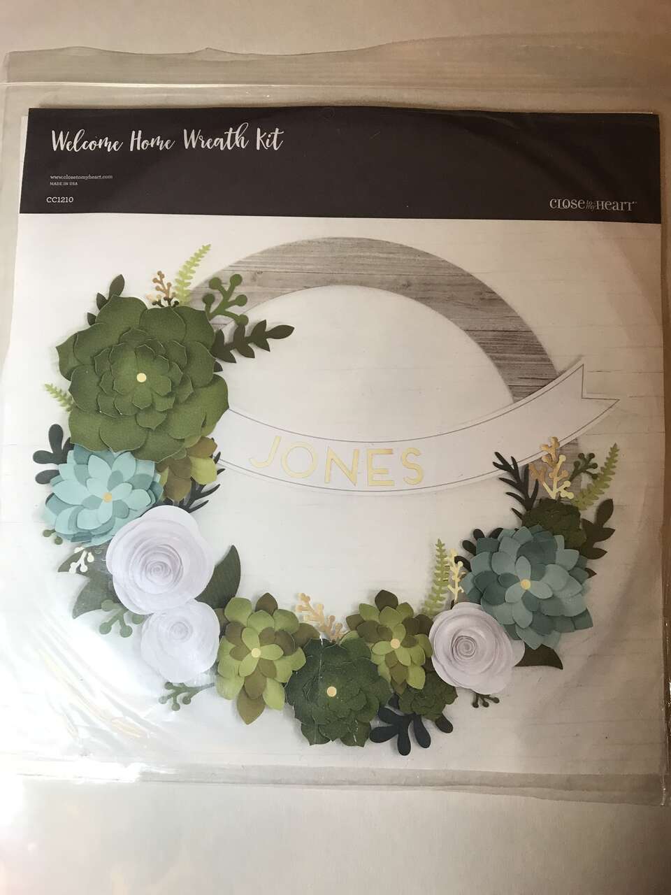 Close To My Heart Welcome Home Wreath Kit CC1210, 12in Diameter, New