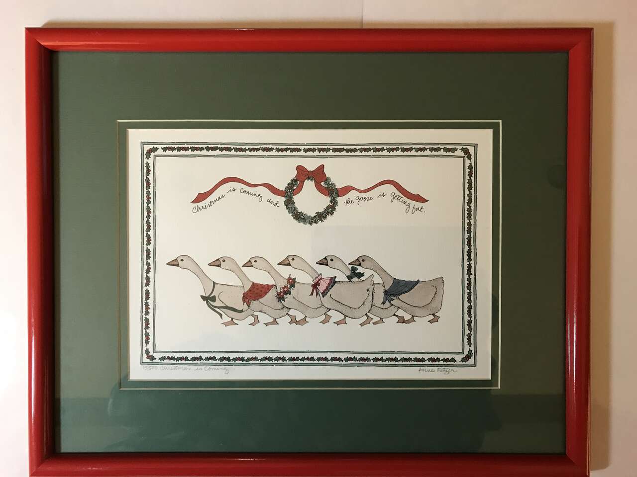 Christmas is Coming 13/500 by Anne Fetzer or other Art Works