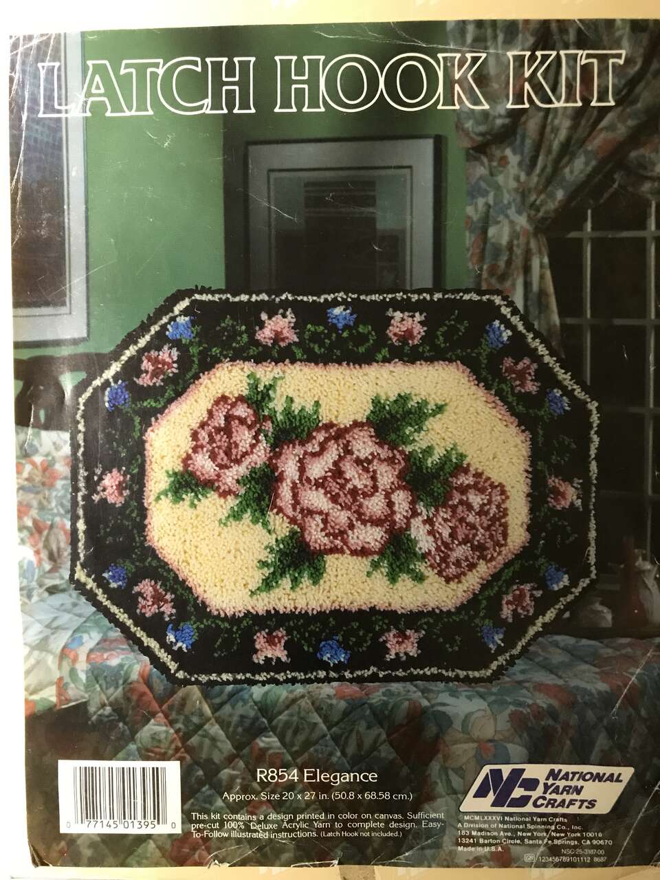 PICK 1 or more Below: Latch Hook Rug by National Yarn Craft Kit