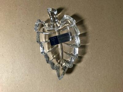 PICK: Ring Dish Lead Crystal clear glass new, Studio Nova Strawberry Delight Candy Bowl