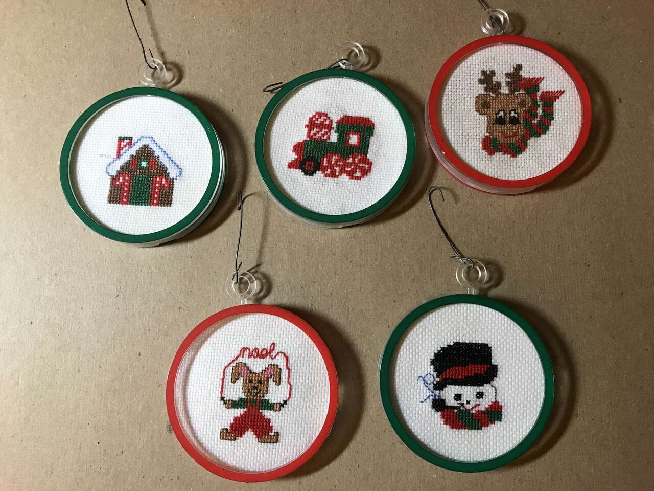 28 Cross Stitched Ornaments Handmade From My Christmas Tree Collection